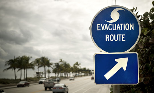 evacuation route