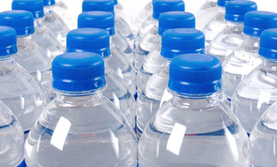 bottles of water